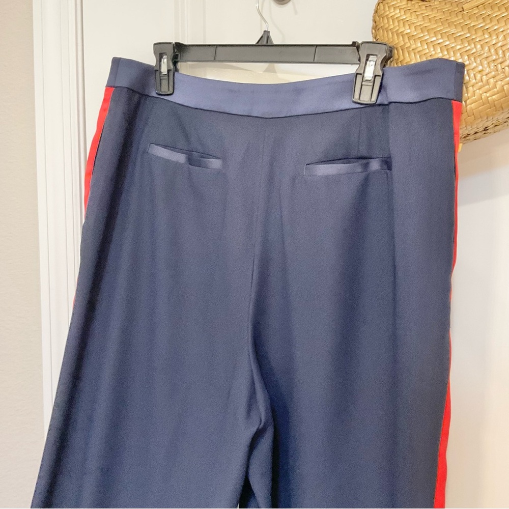 Boden Exeter Wide-Leg Pants Navy/Red Size 12, EUC - Picture 7 of 8